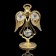 Souvenir "Angel", with crystals, 7.5 cm