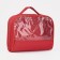 Cosmetic bag with lightning, with a pen, red color