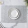 Serving napkins on the table “straw”, 30 × 45 cm, 4 pcs, silver