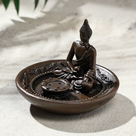 Buddha Buddhas stand for incense 9x9x7cm-2