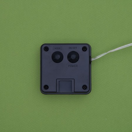 Garland "thread" 20 m dew, IP44, silver thread, 200 led, green glow, 2 modes, solar battery-8