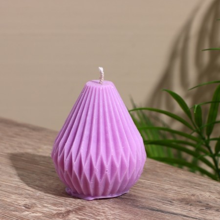 Candle "Pear into rhombus" 6x6x8 cm, soy wax mix-2