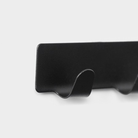 Self -adhesive metal Savanna Black Loft Plane, 2 hooks, 8 × 2 × 2.5 cm-3
