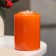 Candle - Aromatic "juicy mango" cylinder, 5.6x8 cm