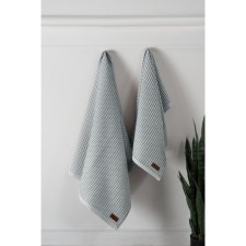 Waffle towel Arya Home Kira, size 70x140 cm, green color