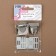 Bag's fastener, 3.3 × 3.8 cm, silver color