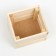 Kashpo wooden, two -strip, natural, 11x10x9 cm