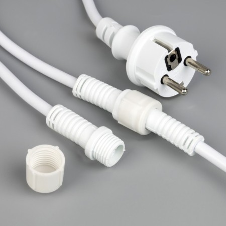Girlyand "Retro Belt Light" 10 m, IP54, UMS, white thread, step 100 cm, E27 (without lamps), 220 V-5