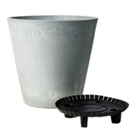Kashpo for flowers and plants, 18l light gray 35x35x33cm-2