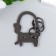 Keychain-keyword metal "Girafics, neck with a ring" 4.7x3.4 cm