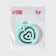 The comb is massage, folding, with a mirror, d = 6.6 cm, green color