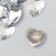 Decor for creativity Plastic "Rhubates heart. Transparent" set of 30 pcs 2.5x2.5 cm