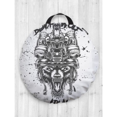 Pillow Sidue "Black Wolf", decorative, d = 52 cm