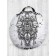 Pillow Sidue "Black Wolf", decorative, d = 52 cm