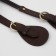 Handle for bags, cords, 60 × 1.8 cm, with sewing loops 5.8 cm, brown color/gold