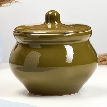 Ceramic pot for baking No. 10, 1.3l / 16x13cm, oasis