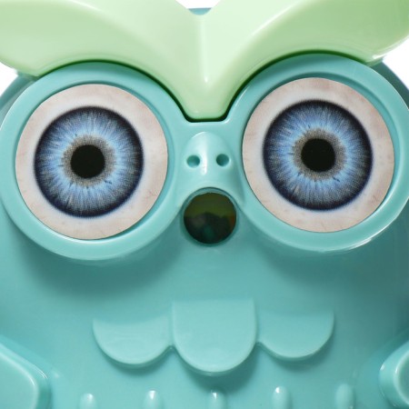 Mechanical sharpener with container owl green-8