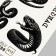 Tattoo on the body "Snake, danger" 10x15 cm