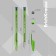 Gel pen Erichkrause R-301 Spring Gel Stick, blue ink, node 0.5 mm, letter line 600 meters