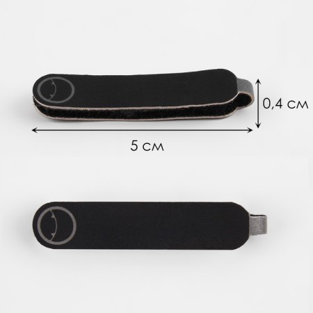 Poller for lightning, on Velcro, with a reflective element, 5 × 0.4 cm, 10 pcs, black/gray color-2