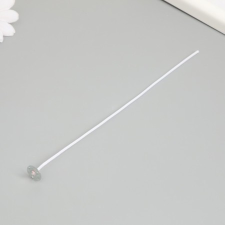 Fitter for a candle cotton, white metal 18 cm-1