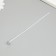 Fitter for a candle cotton, white metal 18 cm