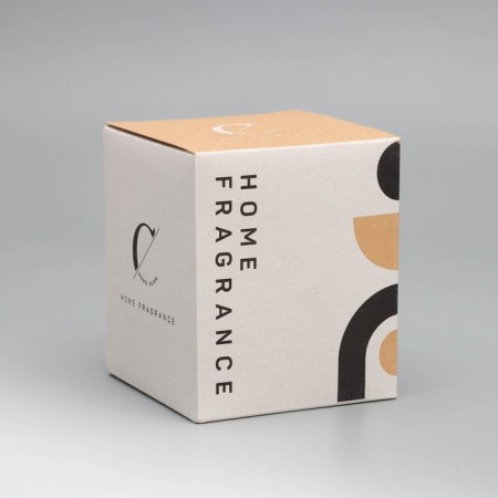 Aromatic candle "Home Fragrance", iris and sweets, white, 7x8 cm-7