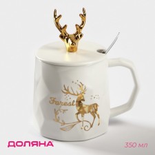 Ceramic mug with a spoonful of the shade 