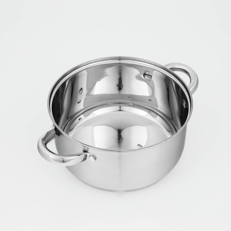 Stainless steel pan “Grette”, 3.2 l, d = 20 cm, with a lid, the capsule, induction-3