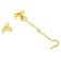 Wind hook (mod. 107-2), color gold