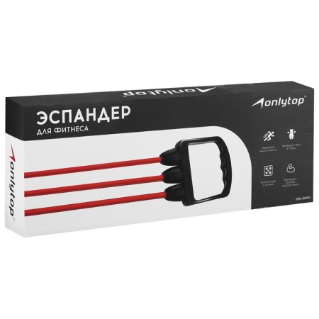 Эспандер грудной ONLYTOP, 25 кг, цвета МИКС-6