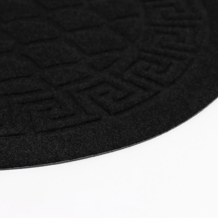 The rug is a groomed moisture -drinking “scales”, 40 × 60 cm, black color-2
