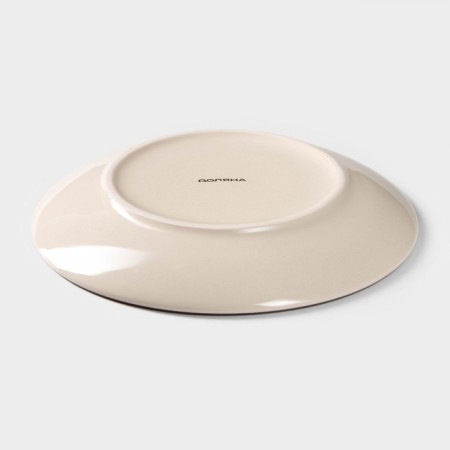 Ceramic dessert plate "Temptation", d = 19 cm, beige color-2