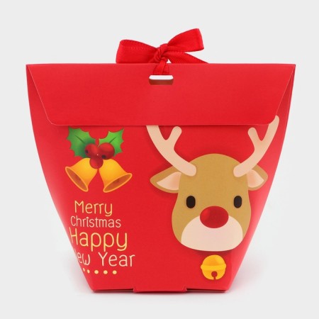 Folding box New Year 7 x 5.5 x 10 cm-3