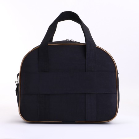 Small Small suitcase 20 "with a bag, a lightning department, with an extension, the color is black-10