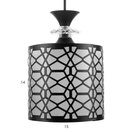 Lamp Bayerlux "Alser" E27 40W Black 15x15x14-114 cm-7
