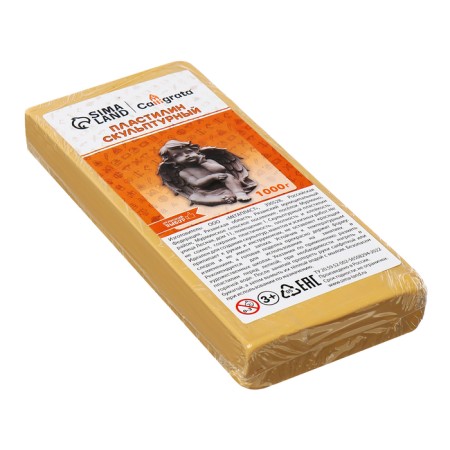 Plasticine sculptural 1000g Calligrata hard, bodily-1