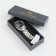 Men's masculine watch, D-4.2 cm, with a chronograph, 3 atm, luminous, black