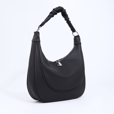 Load bag with zipper, external pocket, long belt, dark gray color-3