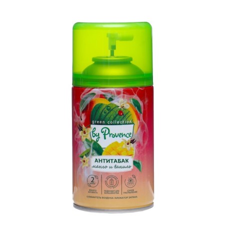 Air Air "Green Collection by Provence", anti -bac, mango and vanilla, bloomed cylinder-4