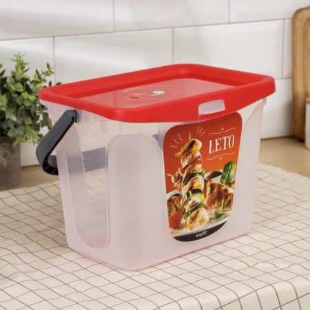 LETO barbecue container, 6 l, red color-1