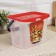 LETO barbecue container, 6 l, red color