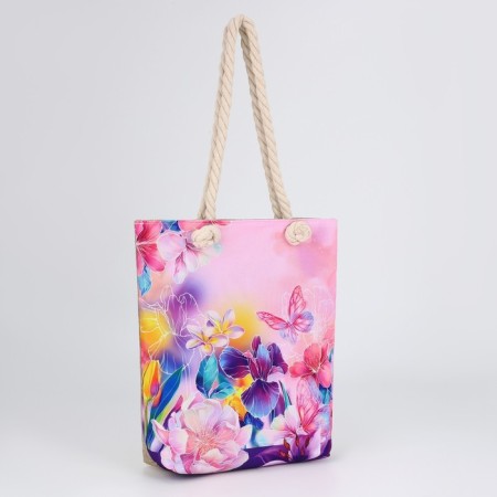 Bag Women's Beach "Flowers", 35x40 cm-1