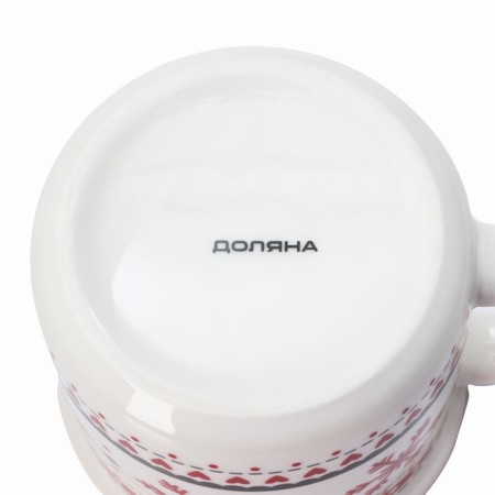 Porcelain shade mug "New Year. Snowflakes ”, 380 ml-3