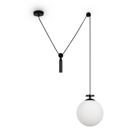 Suspended lamp Freya Fr5221PL-01B Impulse, 800x200x1660 mm, E27, 1x60W, black color black
