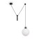 Suspended lamp Freya Fr5221PL-01B Impulse, 800x200x1660 mm, E27, 1x60W, black color black