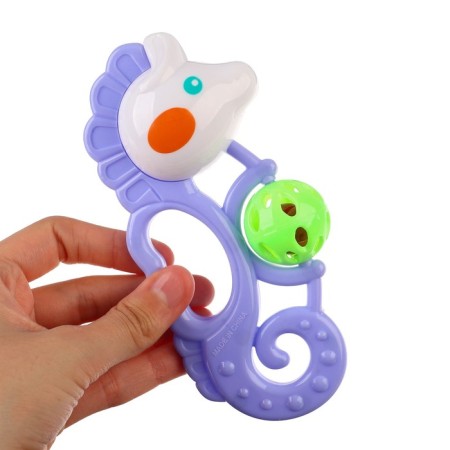 Rattle "sea horse", color mix, crush me-5