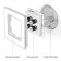 Acoustic socket WL08-AUDIOX4, black color