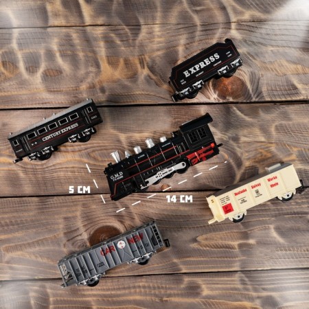Railway "Cars", Light and Sound, works from batteries-6