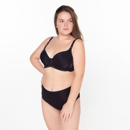 Panties female slips, black color, size 50-52 (7)-5